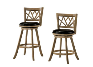 Furniture of America Alyssa Transitional Padded 29-Inch Bar Stool in Maple - IDF-BR6106A-29