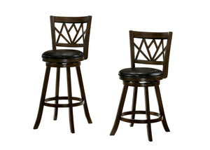 Furniture of America Alyssa Transitional Padded 29-Inch Bar Stool in Brown Cherry - IDF-BR6106BR-29
