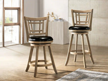 Load image into Gallery viewer, Furniture of America Raela Transitional Padded 24-Inch Bar Stool in Maple - IDF-BR6107A-24