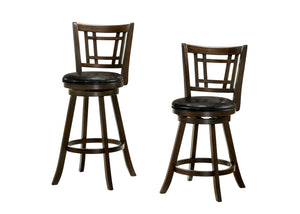 Furniture of America Raela Transitional Padded 29-Inch Bar Stool in Brown Cherry - IDF-BR6107BR-29