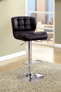 Furniture of America Hovey Contemporary Swivel Bar Stool in Black - IDF-BR6152BK