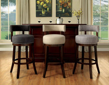 Load image into Gallery viewer, Furniture of America Martin Contemporary Swivel Bar Stools in Light Gray (Set of 2) - IDF-BR6252LG-29