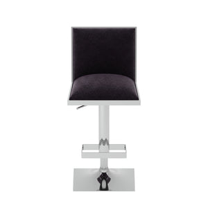 Furniture of America Mango Contemporary Swivel Bar Stool in Black - IDF-BR6462BK