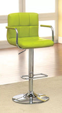 Load image into Gallery viewer, Furniture of America Witmer Contemporary Height Adjustable Bar Stool in Lime - IDF-BR6917LM