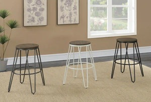 Furniture of America Talton Industrial Metal Frame Dining Chairs in Gunmetal (Set of 2) - IDF-BR886GM