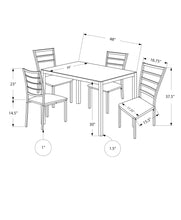 Load image into Gallery viewer, Silver /grey Dining Set - I 1026