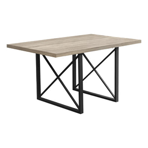 Dark Taupe /black Dining Table - I 1100