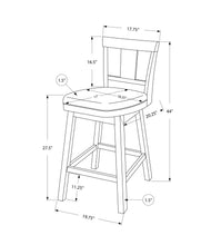 Load image into Gallery viewer, Espresso /black Bar Stool - I 1230