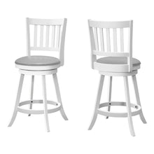 Load image into Gallery viewer, White /grey Bar Stool - I 1239