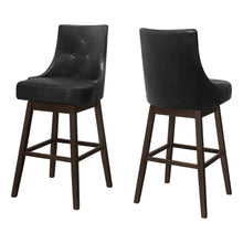 Load image into Gallery viewer, Black /espresso Bar Stool - I 1242
