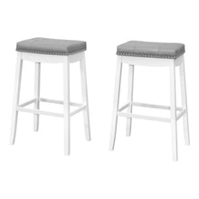 Load image into Gallery viewer, White /grey Bar Stool - I 1262
