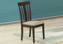 Load image into Gallery viewer, Espresso /beige Dining Chair - I 1898