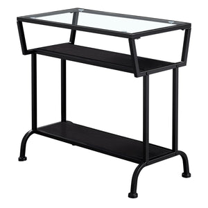 Espresso /black / Clear Accent Table / Side Table - I 2066