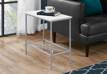 Load image into Gallery viewer, White /silver Accent Table / Side Table - I 2077
