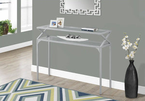 Silver /clear Accent Table - I 2115
