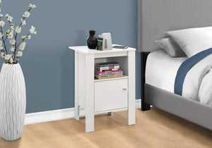 White Accent Table / Night Stand / Side Table - I 2137
