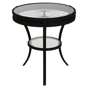 Black /clear Accent Table / Side Table - I 2140