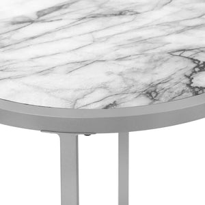 White /silver Accent Table / Side Table - I 2205