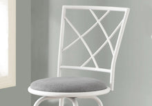 Load image into Gallery viewer, White /grey Bar Stool - I 2377