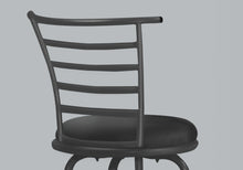 Load image into Gallery viewer, Grey /black / Silver Bar Stool - I 2396