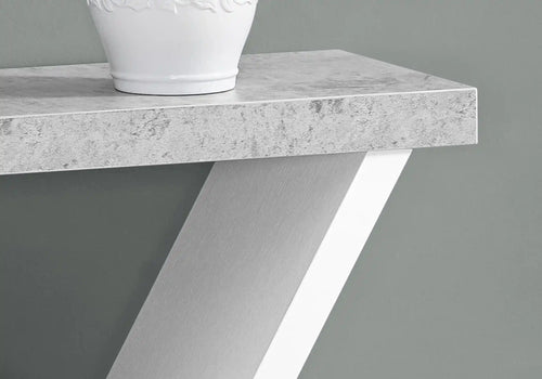 White /grey Accent Table - I 2405