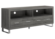 Load image into Gallery viewer, Dark Taupe /silver Tv Stand - I 2517