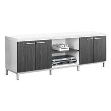 Load image into Gallery viewer, White /grey / Silver Tv Stand - I 2591