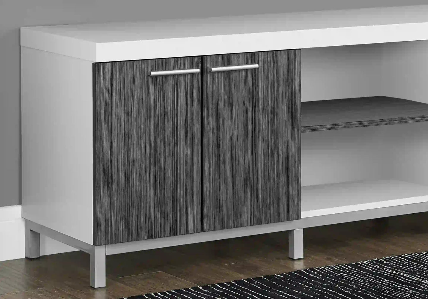White /grey / Silver Tv Stand - I 2591