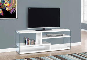White /clear Tv Stand - I 2690