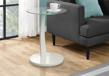 Load image into Gallery viewer, White /clear Accent Table / Side Table - I 3017