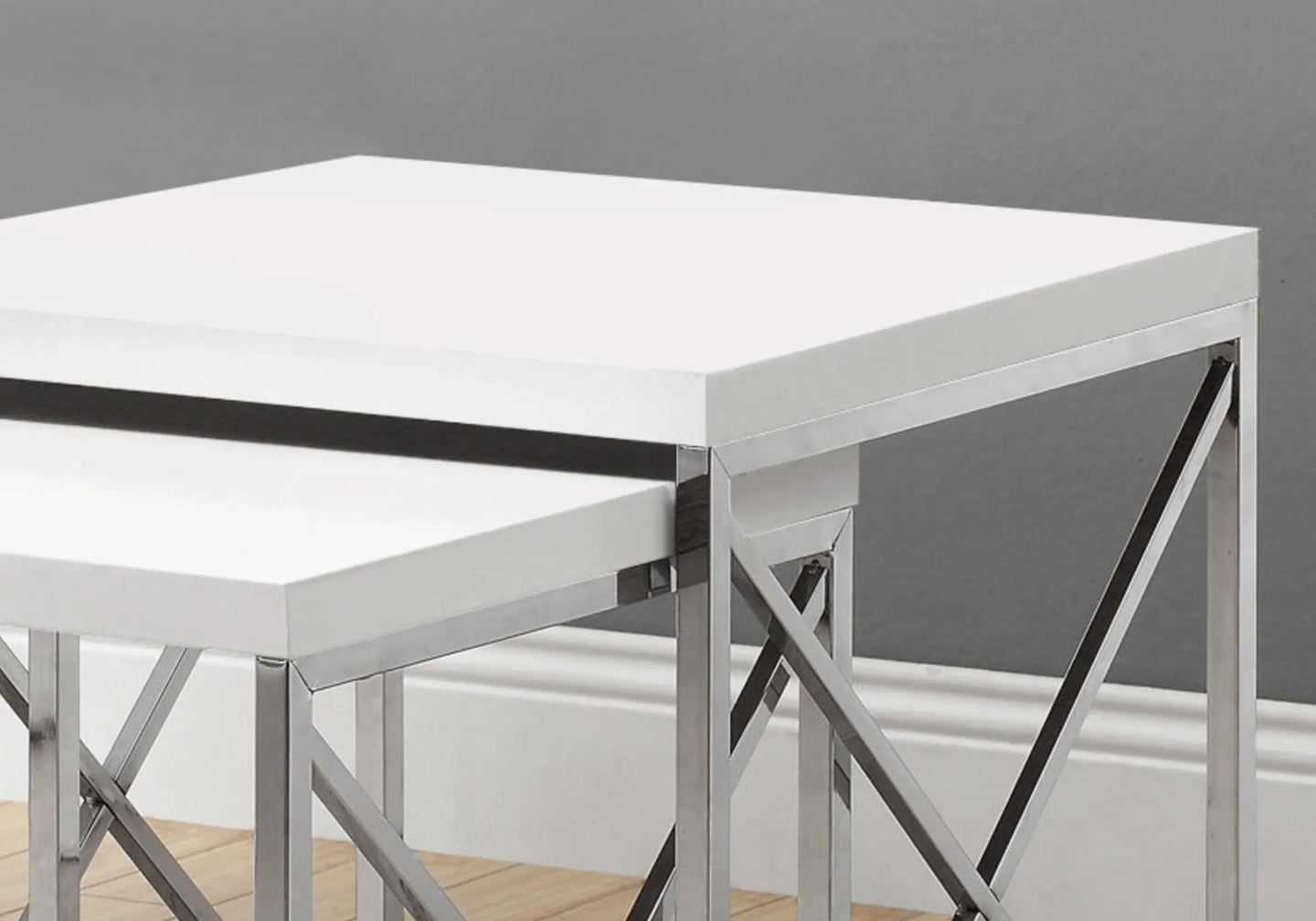 White Nesting Table - I 3025