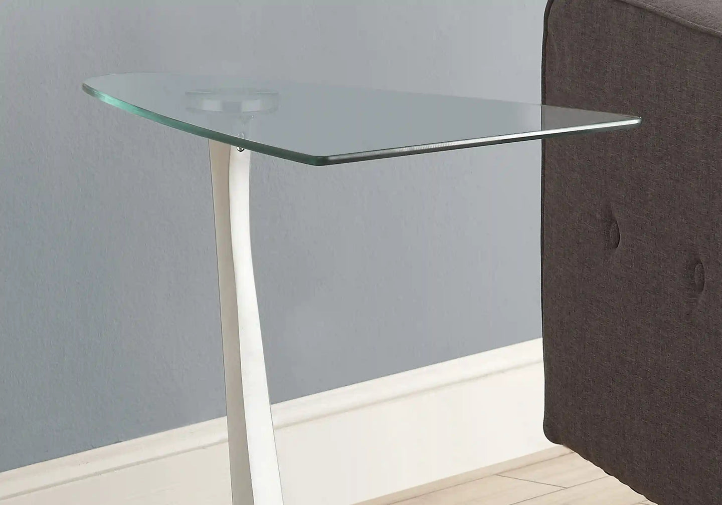 Black /clear / Silver Accent Table / Side Table - I 3047