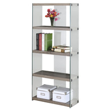 Load image into Gallery viewer, Dark Taupe /clear Bookcase - I 3060