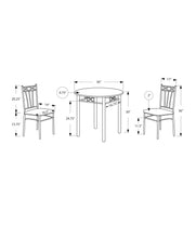 Load image into Gallery viewer, Espresso /silver Dining Set - I 3075
