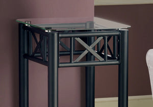 Black /clear Accent Table / Side Table - I 3078