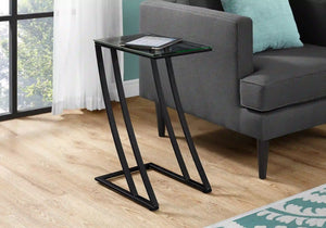 Black /clear Accent Table / Side Table - I 3089