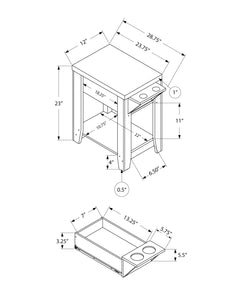 Espresso Accent Table / Side Table - I 3197