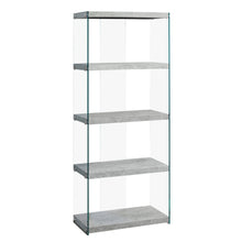 Load image into Gallery viewer, Grey /clear Bookcase - I 3233