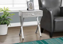 Load image into Gallery viewer, Grey /chrome Accent Table / Night Stand / Side Table - I 3264