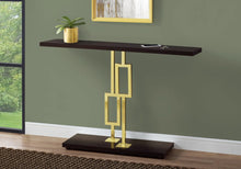 Load image into Gallery viewer, Espresso /gold Accent Table - I 3269