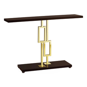 Espresso /gold Accent Table - I 3269