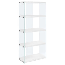 Load image into Gallery viewer, White /clear Bookcase - I 3289
