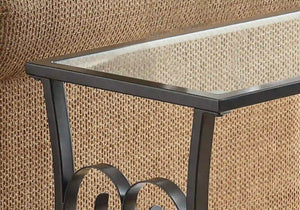 Black /clear Accent Table / Side Table - I 3314