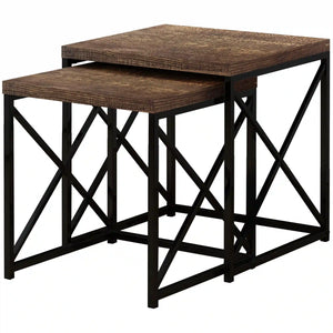 Brown /black Nesting Table - I 3413