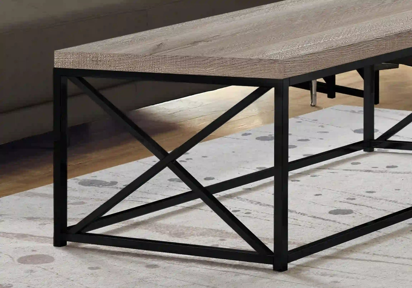 Taupe /black Accent Table / Coffee Table - I 3418