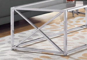 Chrome /clear Accent Table / Coffee Table - I 3440