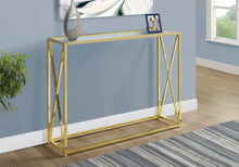 Load image into Gallery viewer, Gold /clear Accent Table - I 3446