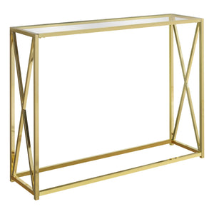 Gold /clear Accent Table - I 3446