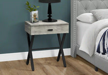 Load image into Gallery viewer, Grey /black Accent Table / Night Stand / Side Table - I 3451