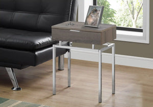 Dark Taupe Accent Table / Night Stand / Side Table - I 3465